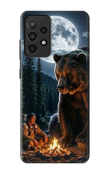 S4095 Majestic Bear Indian Wilderness Art Case For Samsung Galaxy A52, Galaxy A52 5G
