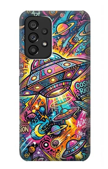 S4085 Cosmic Spaceship Psychedelic Art Case For Samsung Galaxy A53 5G