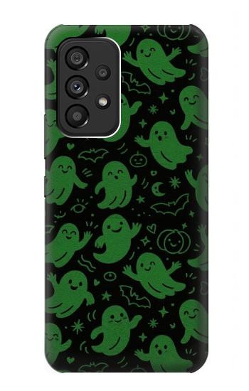 S4087 Cute Green Ghost Cartoon Pattern Case For Samsung Galaxy A53 5G