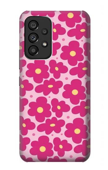 S4097 Pink Floral Seamless Pattern Design Case For Samsung Galaxy A53 5G