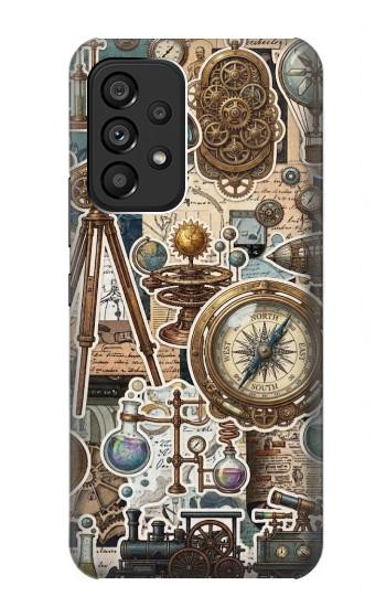 S4100 Vintage Scientific Discovery Collage Case For Samsung Galaxy A53 5G