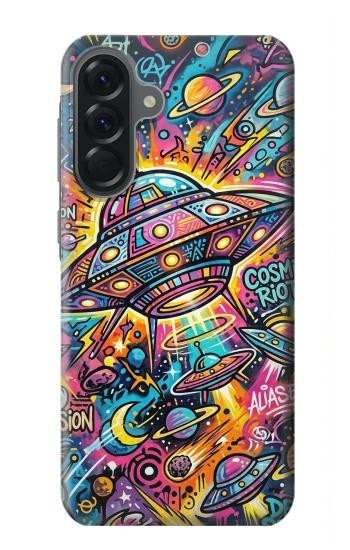 S4085 Cosmic Spaceship Psychedelic Art Case For Samsung Galaxy A56