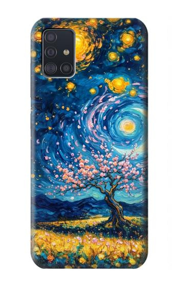 S4081 Dreamy Spiral Galaxy Night Sky Art Case For Samsung Galaxy A51
