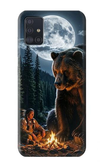 S4095 Majestic Bear Indian Wilderness Art Case For Samsung Galaxy A51