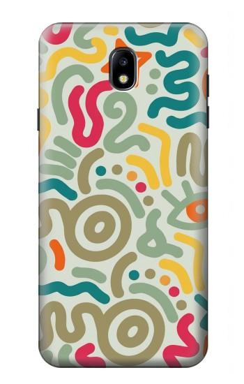 S4078 Abstract Colorful Doodle Pattern Case For Samsung Galaxy J7 (2018), J7 Aero, J7 Top, J7 Aura, J7 Crown, J7 Refine, J7 Eon, J7 V 2nd Gen, J7 Star