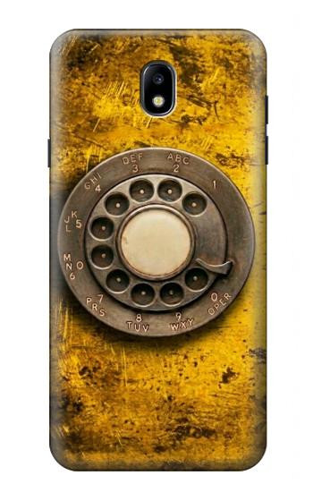 S4107 Retro Rotary Phone Dial Vintage Case For Samsung Galaxy J7 (2018), J7 Aero, J7 Top, J7 Aura, J7 Crown, J7 Refine, J7 Eon, J7 V 2nd Gen, J7 Star
