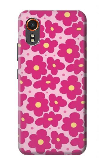 S4097 Pink Floral Seamless Pattern Design Case For Samsung Galaxy XCover7