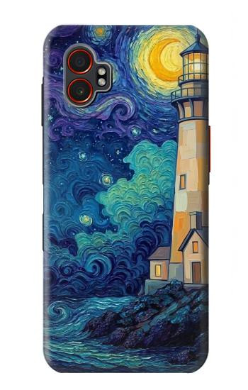 S4092 Moonlit Lighthouse Coastal Painting Case For Samsung Galaxy XCover7 Pro