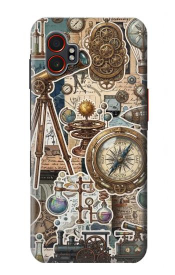S4100 Vintage Scientific Discovery Collage Case For Samsung Galaxy XCover7 Pro