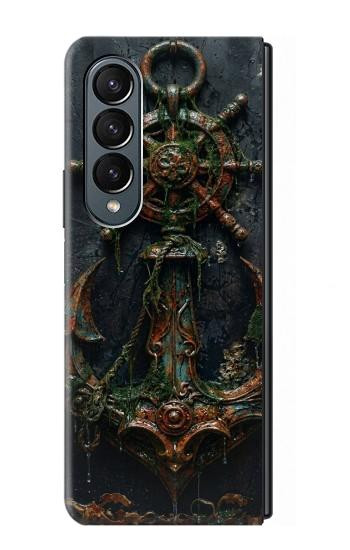 S4106 Vintage Maritime Anchor Helm Art Case For Samsung Galaxy Z Fold 4