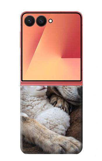 S4089 Gentle Wolf And Lamb Friendship Art Case For Samsung Galaxy Z Flip 7