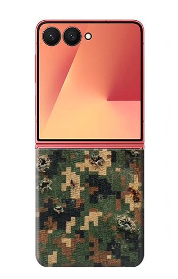 S4091 Green Digital Camouflage Pattern Case For Samsung Galaxy Z Flip 7