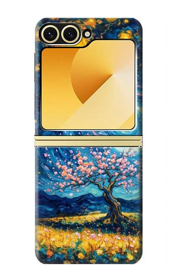 S4081 Dreamy Spiral Galaxy Night Sky Art Case For Samsung Galaxy Z Flip 6, Flip 7 FE