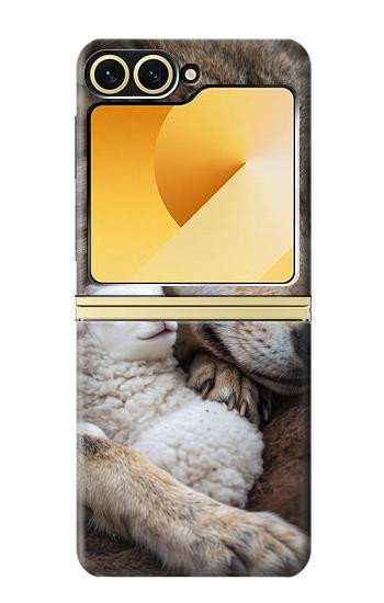 S4089 Gentle Wolf And Lamb Friendship Art Case For Samsung Galaxy Z Flip 6, Flip 7 FE