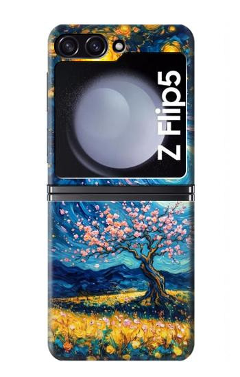 S4081 Dreamy Spiral Galaxy Night Sky Art Case For Samsung Galaxy Z Flip 5