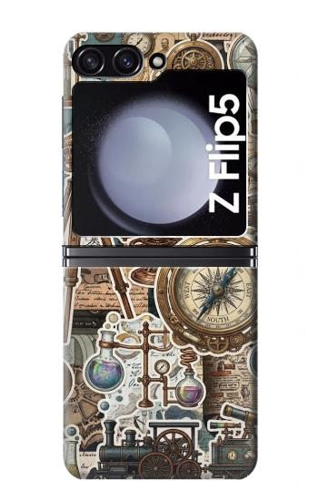 S4100 Vintage Scientific Discovery Collage Case For Samsung Galaxy Z Flip 5