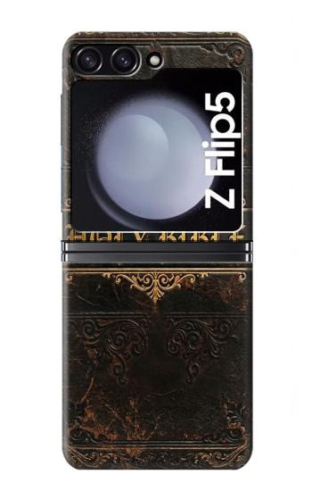 S4109 Vintage Antique Bible Book Cover Art Case For Samsung Galaxy Z Flip 5