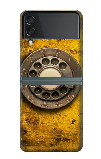 S4107 Retro Rotary Phone Dial Vintage Case For Samsung Galaxy Z Flip 3 5G