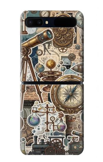S4100 Vintage Scientific Discovery Collage Case For Samsung Galaxy Z Flip 5G