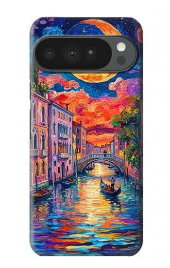 S4083 Colorful Painting Moonlit Venice City Case For Google Pixel 10 Pro XL