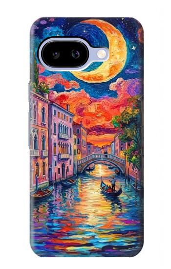 S4083 Colorful Painting Moonlit Venice City Case For Google Pixel 9a