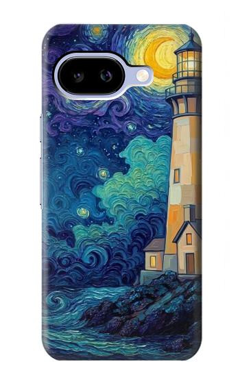 S4092 Moonlit Lighthouse Coastal Painting Case For Google Pixel 9a