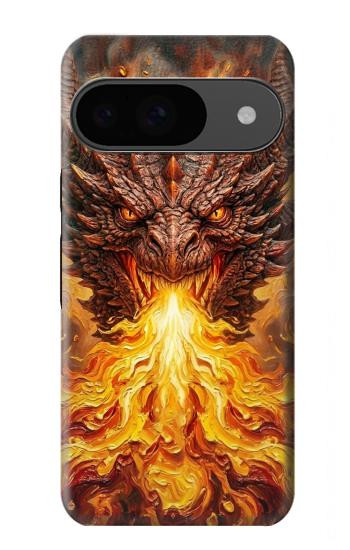 S4090 Epic Fire Dragon Fantasy Illustration Case For Google Pixel 9