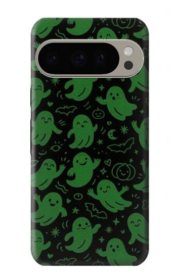 S4087 Cute Green Ghost Cartoon Pattern Case For Google Pixel 9 Pro