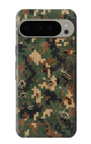 S4091 Green Digital Camouflage Pattern Case For Google Pixel 9 Pro XL
