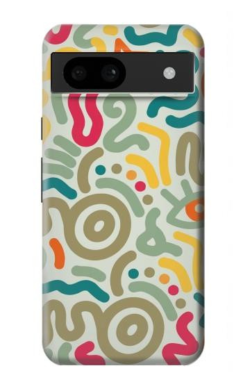 S4078 Abstract Colorful Doodle Pattern Case For Google Pixel 8a
