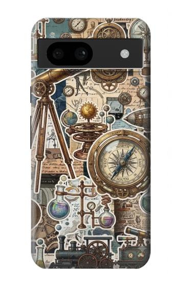 S4100 Vintage Scientific Discovery Collage Case For Google Pixel 8a