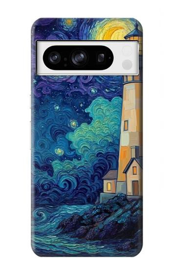 S4092 Moonlit Lighthouse Coastal Painting Case For Google Pixel 8 pro