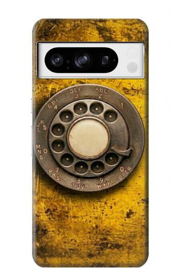 S4107 Retro Rotary Phone Dial Vintage Case For Google Pixel 8 pro