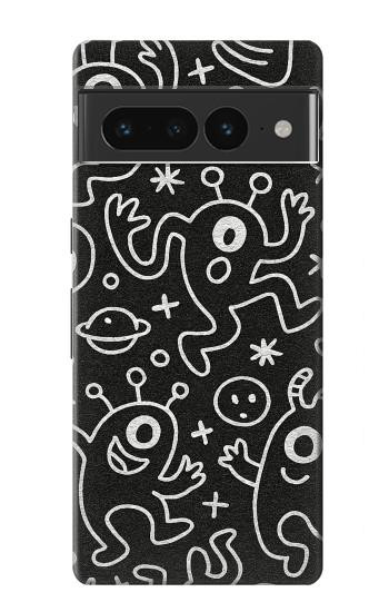 S4101 Cute Cartoon Monster Pattern Case For Google Pixel 7 Pro