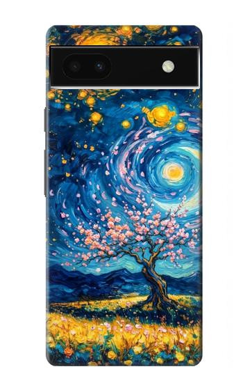 S4081 Dreamy Spiral Galaxy Night Sky Art Case For Google Pixel 6a