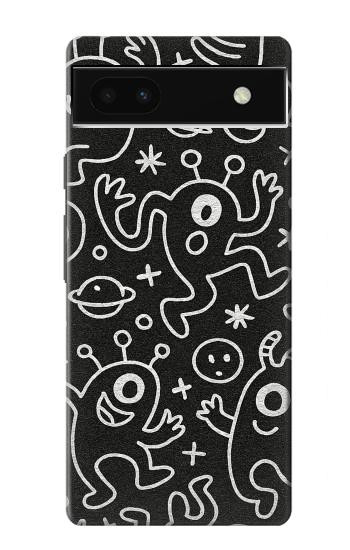 S4101 Cute Cartoon Monster Pattern Case For Google Pixel 6a