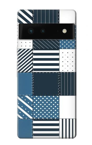S4082 Modern Geometric Patchwork Pattern Case For Google Pixel 6