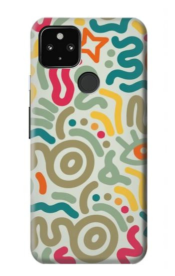 S4078 Abstract Colorful Doodle Pattern Case For Google Pixel 4a 5G