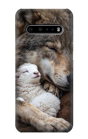 S4089 Gentle Wolf And Lamb Friendship Art Case For LG V60 ThinQ 5G