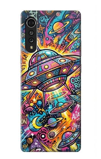 S4085 Cosmic Spaceship Psychedelic Art Case For LG Velvet