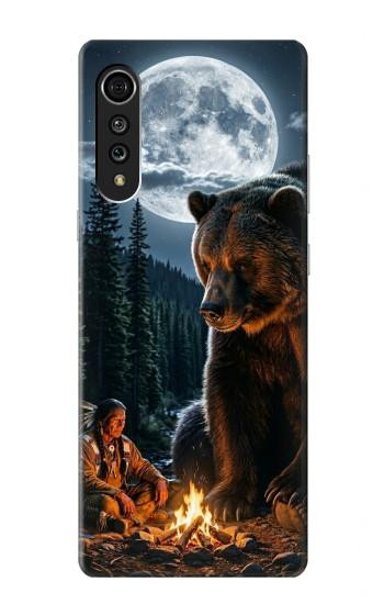S4095 Majestic Bear Indian Wilderness Art Case For LG Velvet