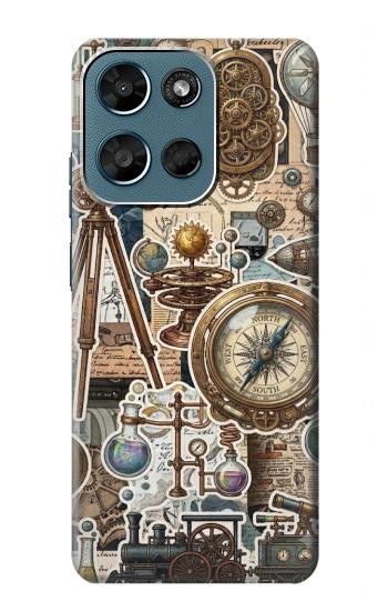S4100 Vintage Scientific Discovery Collage Case For Motorola Moto G (2026), G Play (2026)