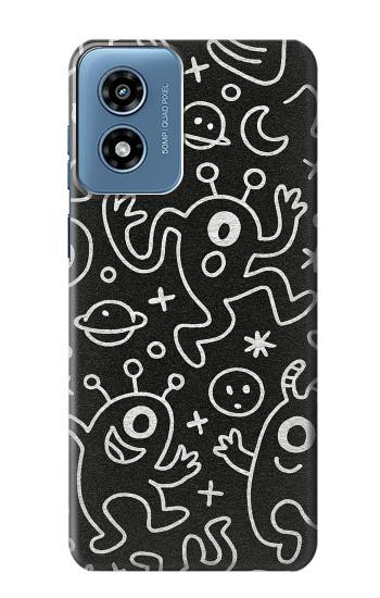 S4101 Cute Cartoon Monster Pattern Case For Motorola Moto G Play 4G (2024)