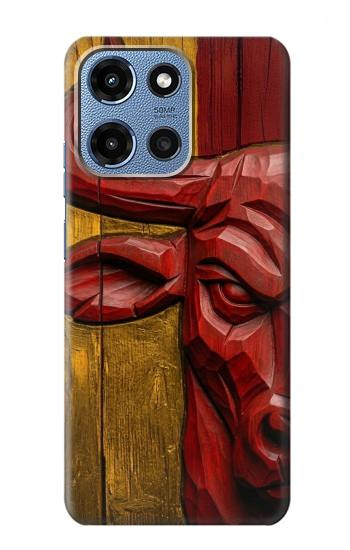 S4098 Span Bull Carved Artwork Case For Motorola Moto G 5G (2025)