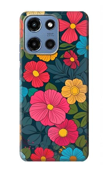 S4105 Vibrant Colorful Floral Pattern Case For Motorola Moto G 5G (2025)