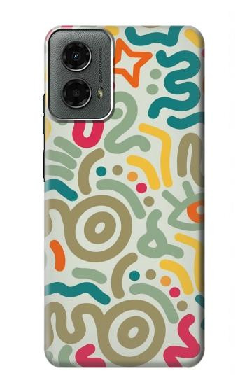 S4078 Abstract Colorful Doodle Pattern Case For Motorola Moto G 5G (2024)