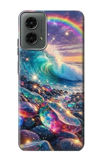 S4084 Rainbow Ocean Wave Fantasy Case For Motorola Moto G 5G (2024)