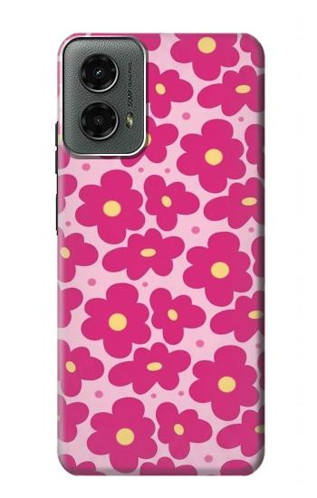 S4097 Pink Floral Seamless Pattern Design Case For Motorola Moto G 5G (2024)