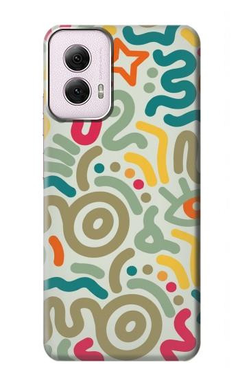 S4078 Abstract Colorful Doodle Pattern Case For Motorola Moto G Power 5G (2024)