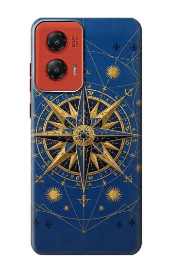 S4086 Nautical Compass Maritime Design Case For Motorola Moto G Stylus 5G (2024)
